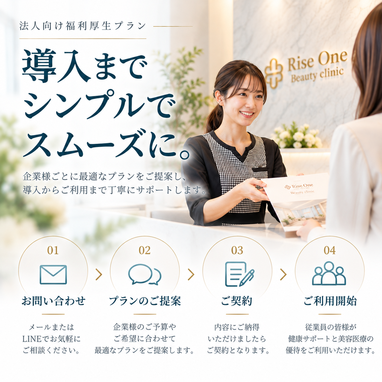 法人向け福利厚生サービスの導入と美容医療優待のご案内
